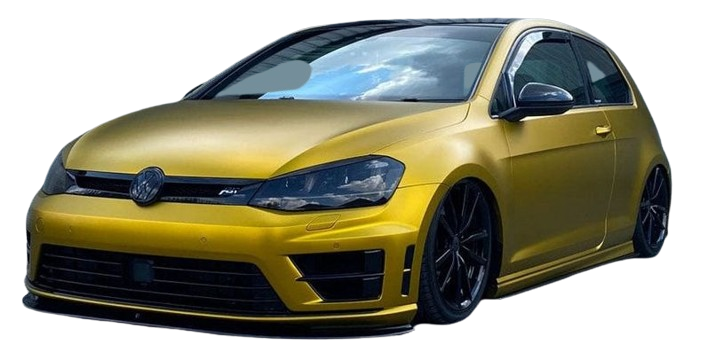 yellow golden dark car